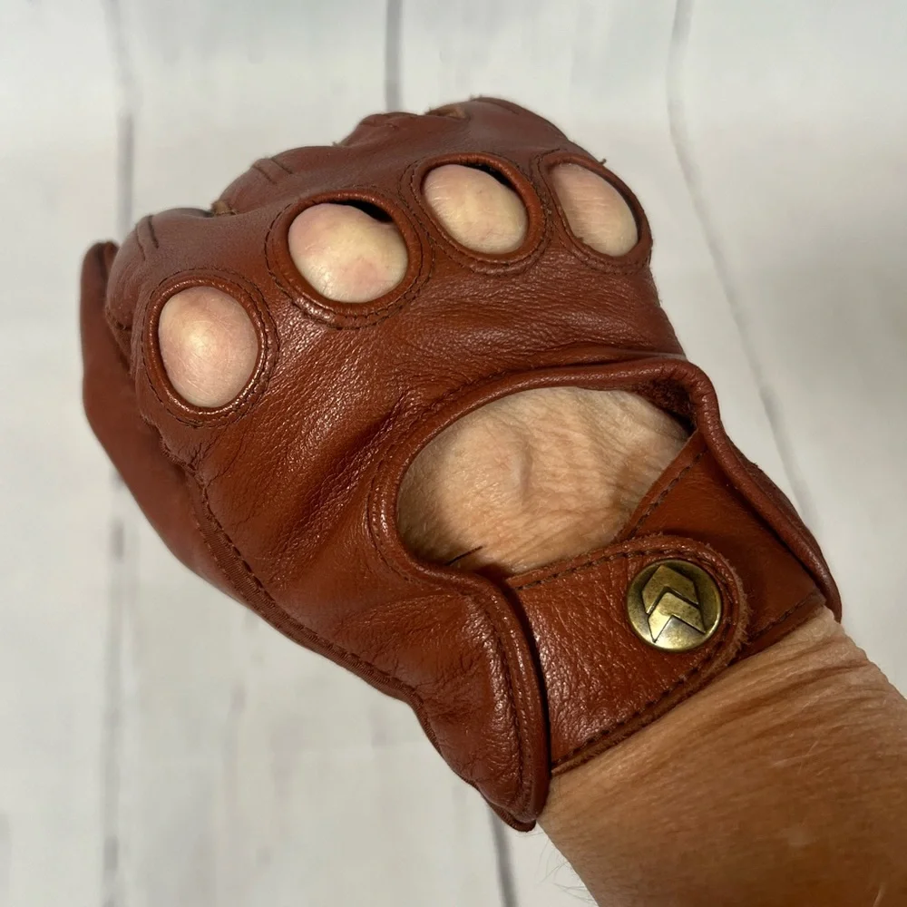 Vintage Isotoner Leather Driving Gloves - Picture 5 of 14